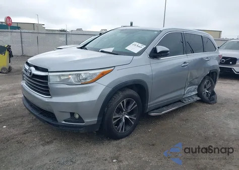 2016 Toyota Highlander Xle V6 из США, поврежденный, VIN 5TDKKRFH9GS130080